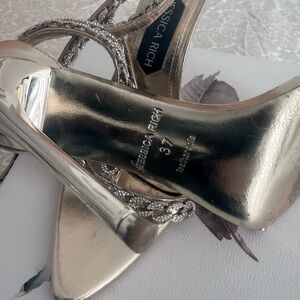 Jessica Rich Gold Crystal-Strap Stiletto 👠